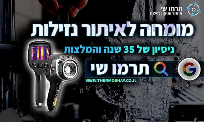מומחה לאיתור נזילות תרמו-שי מאתר נזילות מומחה עם המלצות